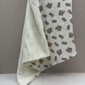 روانداز چهار فصلی موسلین داخل پشمی | گرم، سبک و مناسب نوزاد